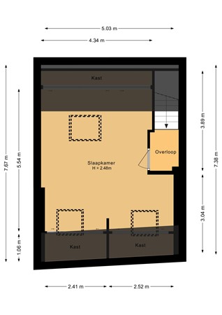 Floorplan - Ambyerstraat Noord 94AB, 6225 EG Maastricht